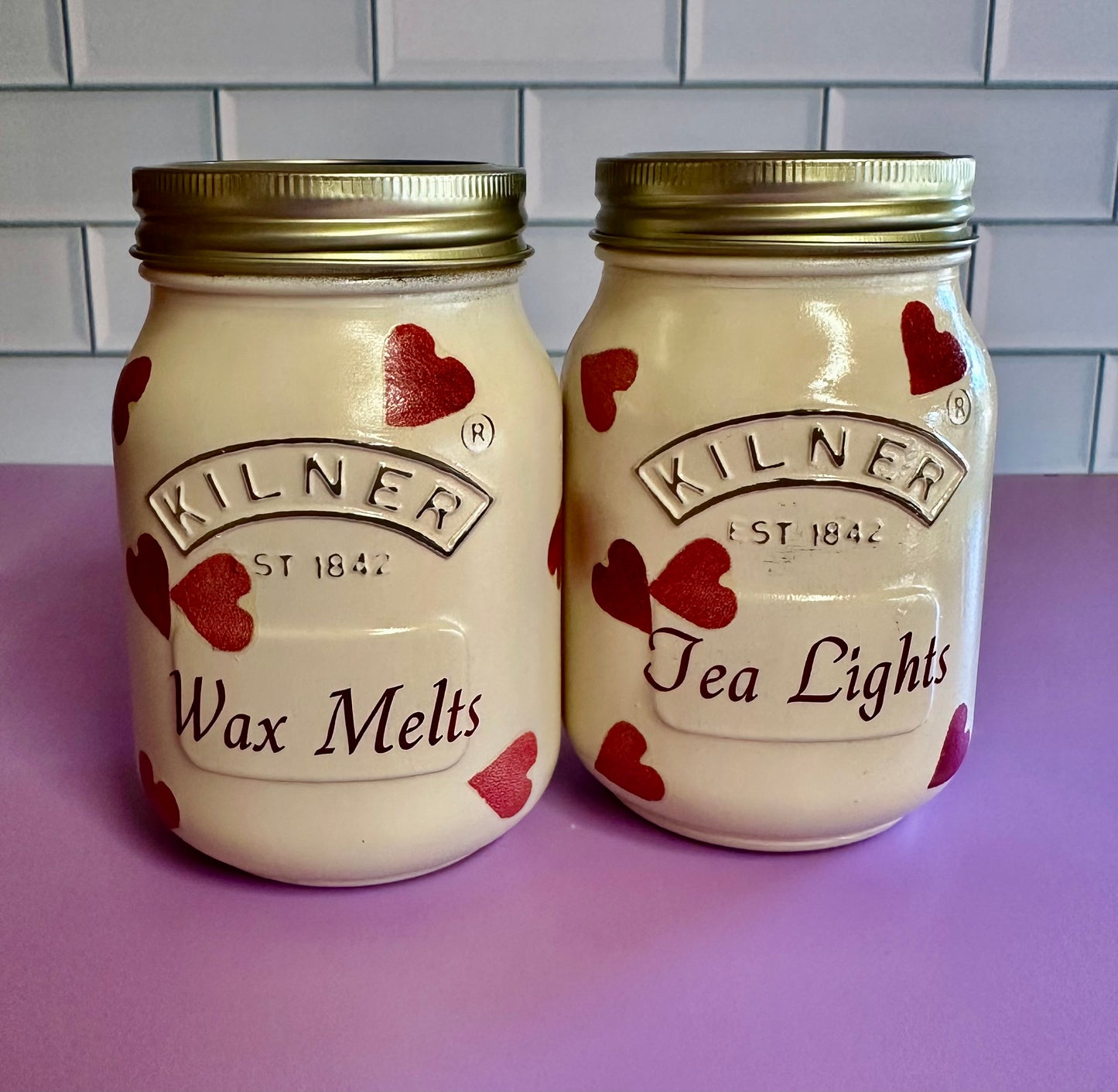 Emma Bridgewater inspired wax melt and tea light jars