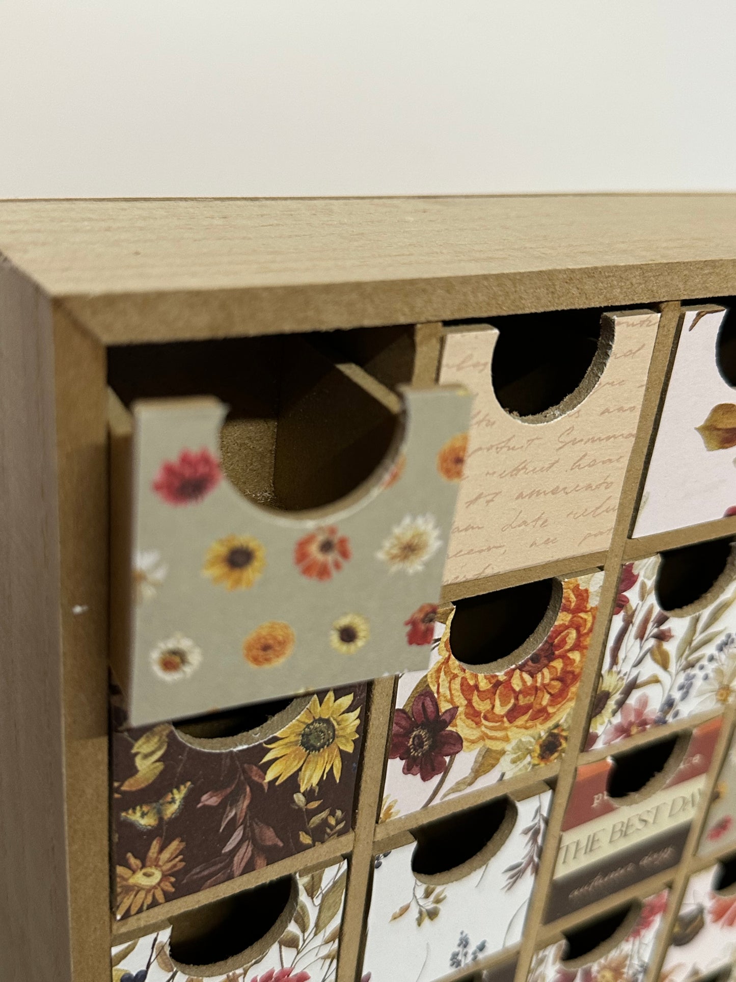 Wooden draw chest