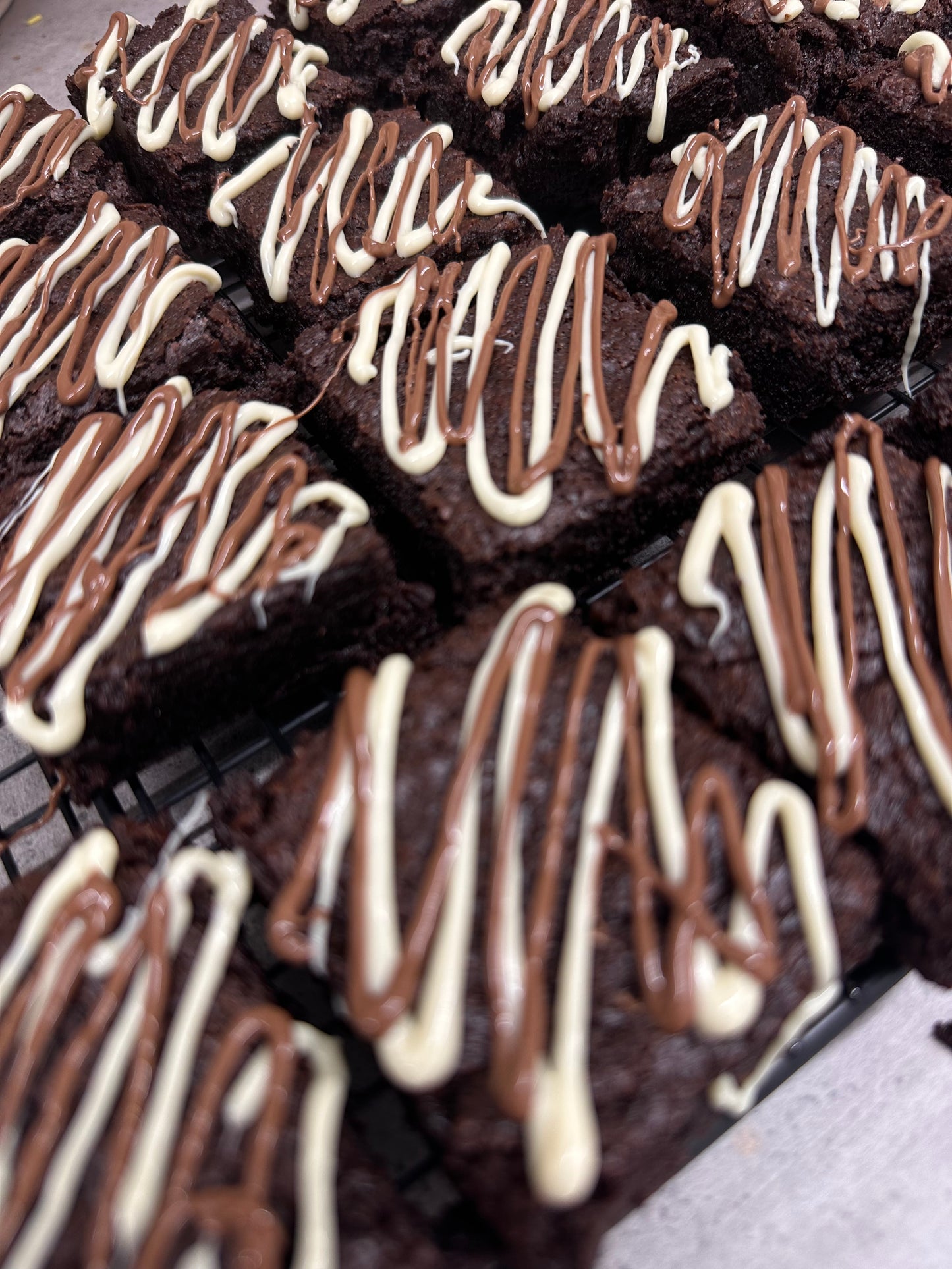 Teacher appreciation gift, 9 freshly baked brownies