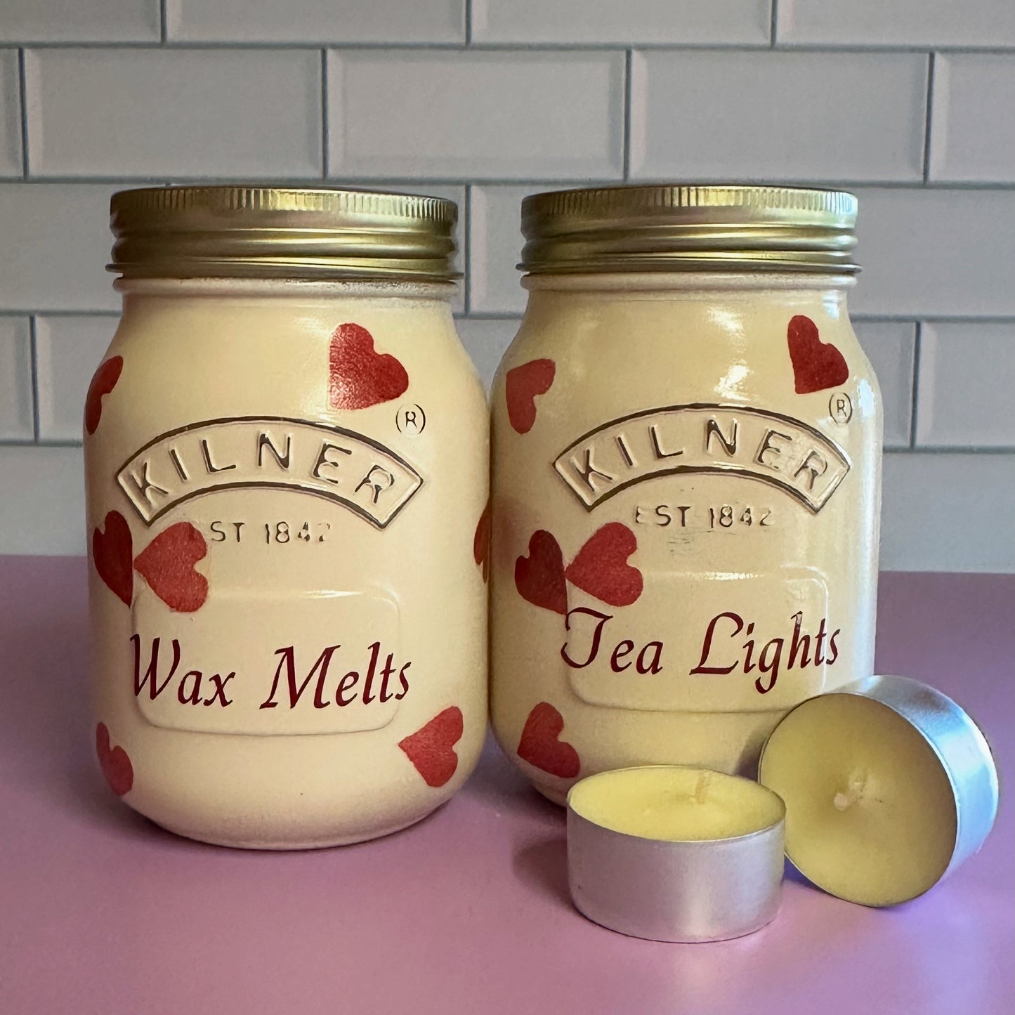 Emma Bridgewater inspired wax melt and tea light jars