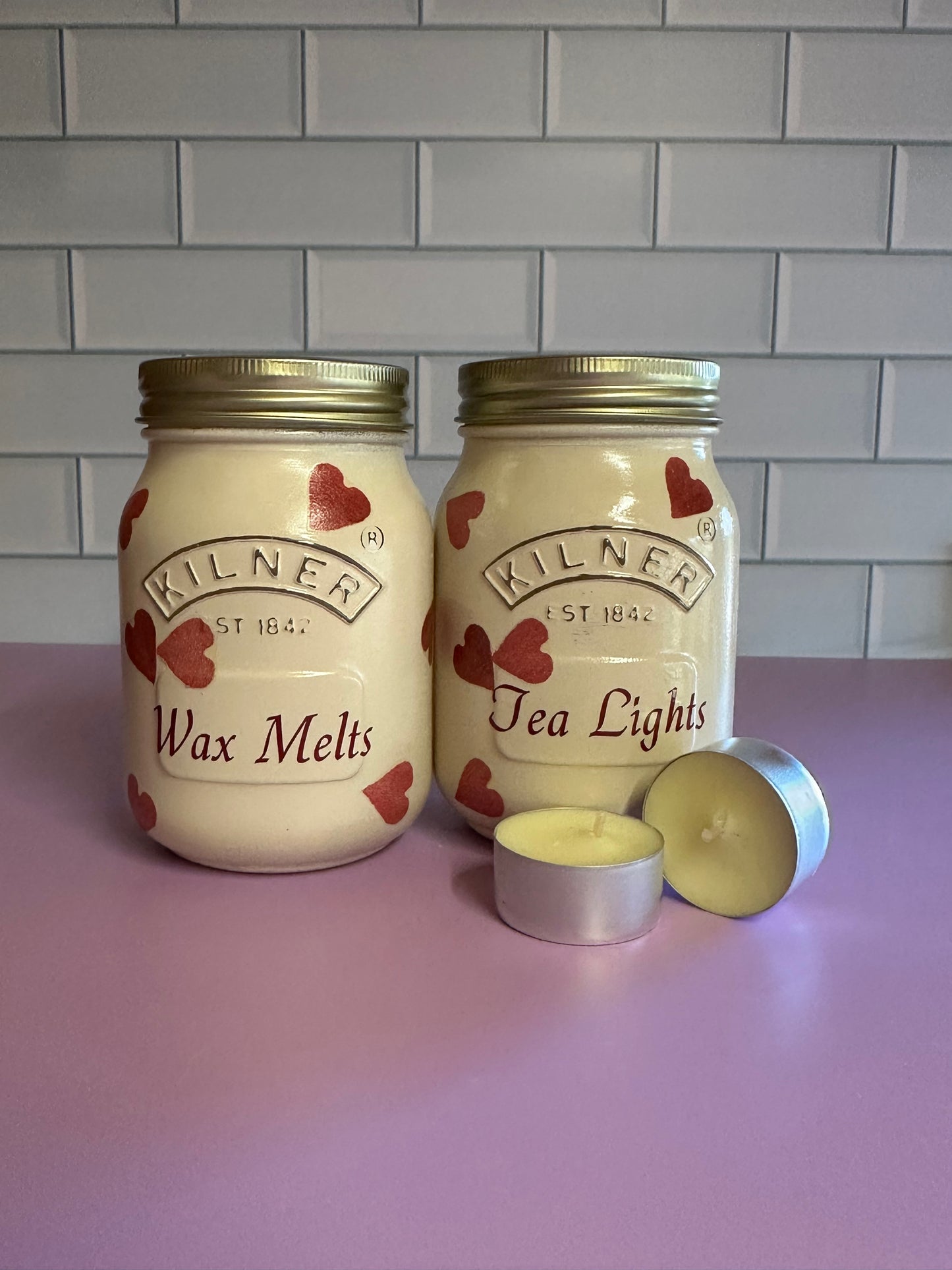 Emma Bridgewater inspired wax melt and tea light jars